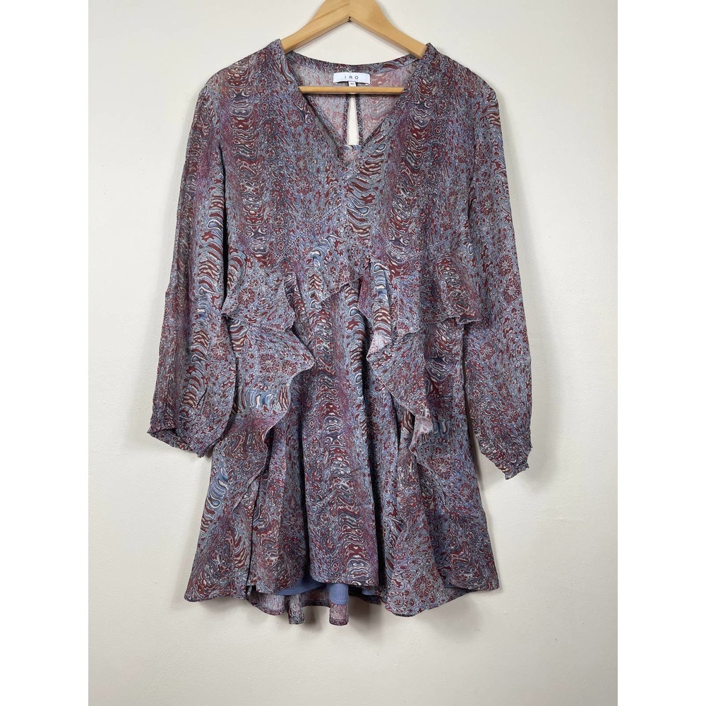 IRO Ilacie Ruffled Cotton Gauze Dress